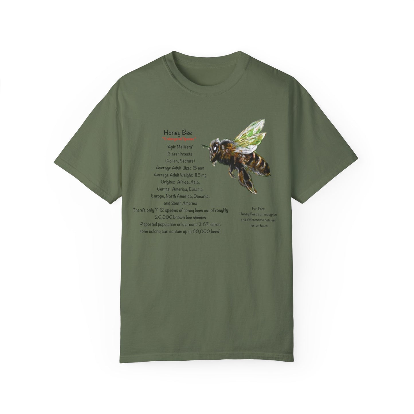 Endangered Honey Bee - Unisex Garment-Dyed T-shirt