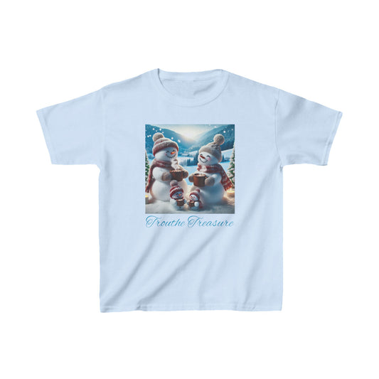 TT Snowman Family -  Kids Heavy Cotton™ Tee