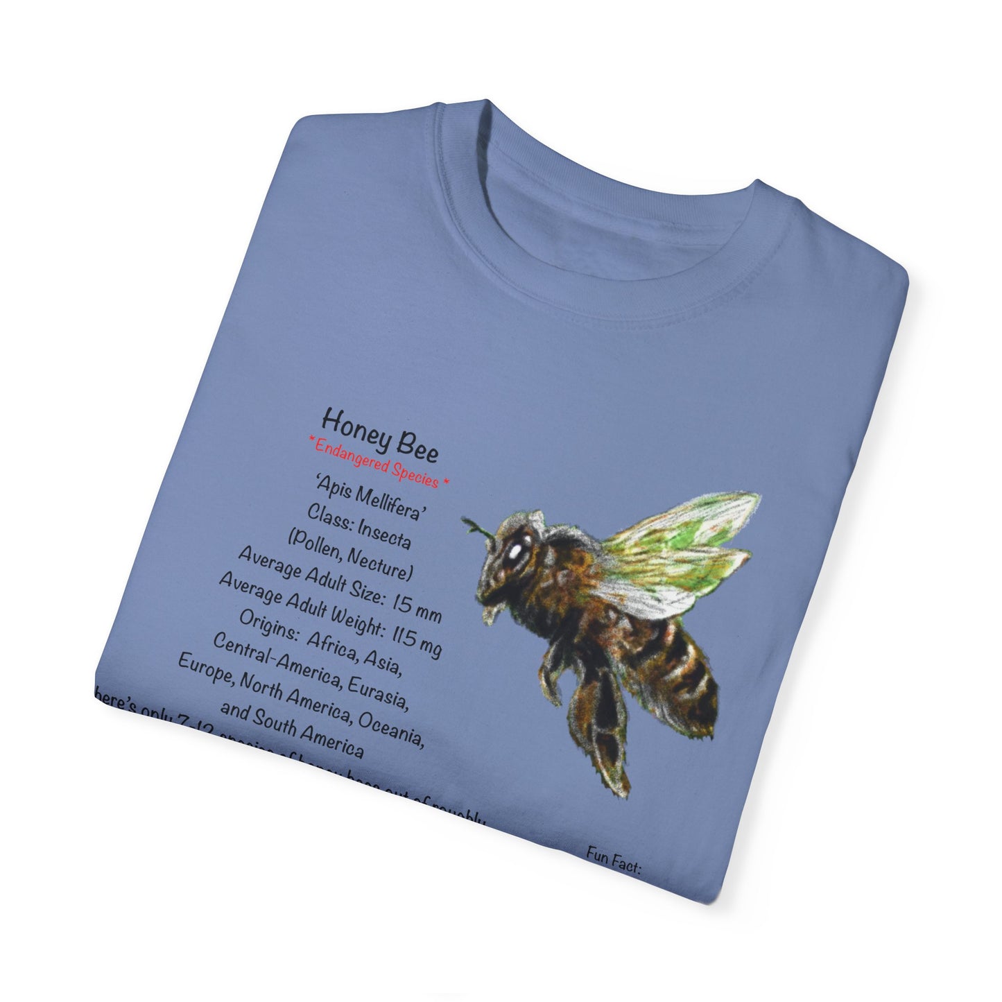 Endangered Honey Bee - Unisex Garment-Dyed T-shirt