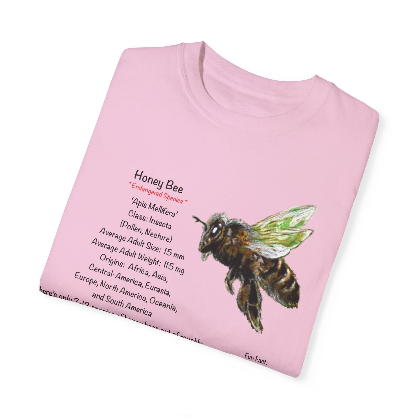 Endangered Honey Bee - Unisex Garment-Dyed T-shirt