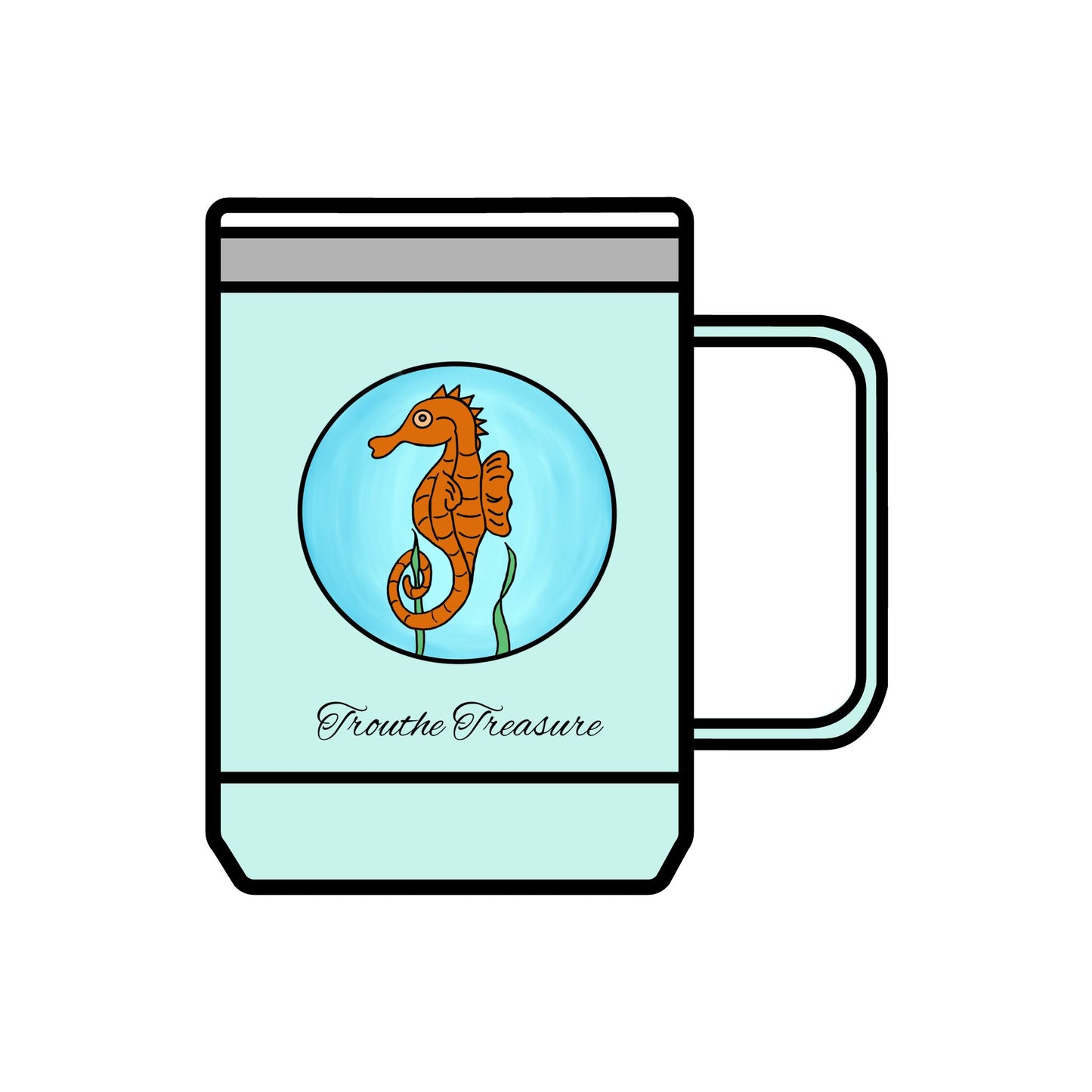 TT Seahorse - Coffee Mug Tumbler, 15oz