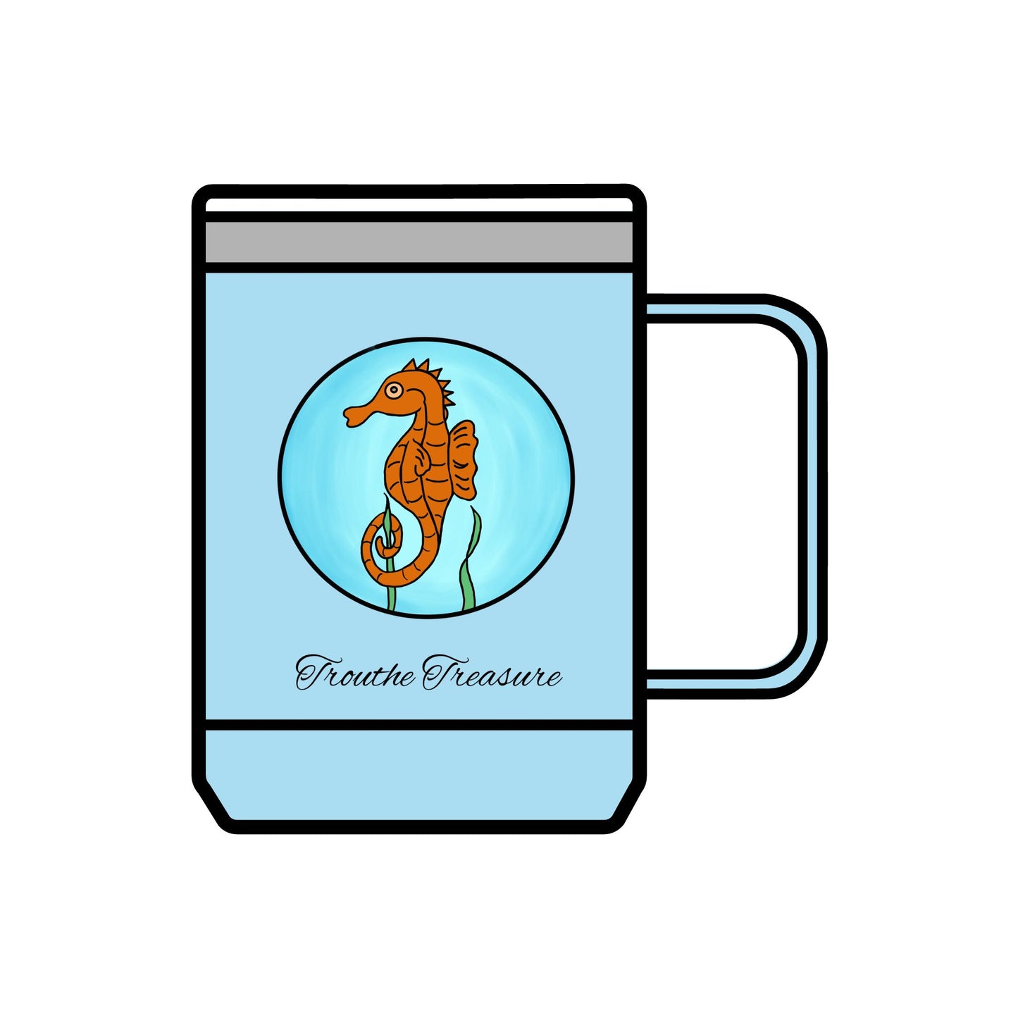 TT Seahorse - Coffee Mug Tumbler, 15oz