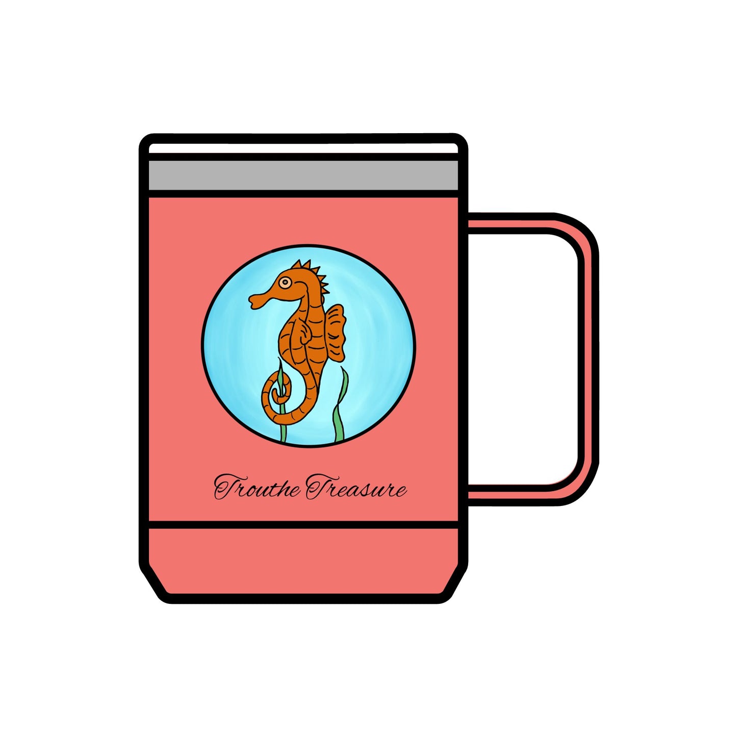 TT Seahorse - Coffee Mug Tumbler, 15oz