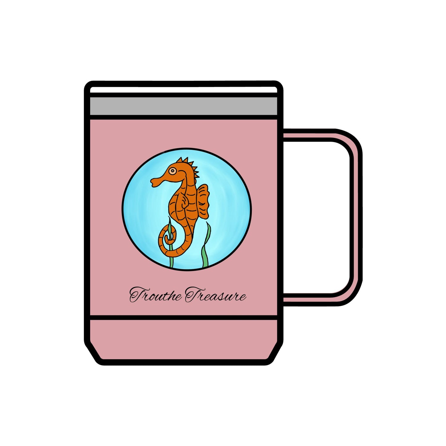 TT Seahorse - Coffee Mug Tumbler, 15oz