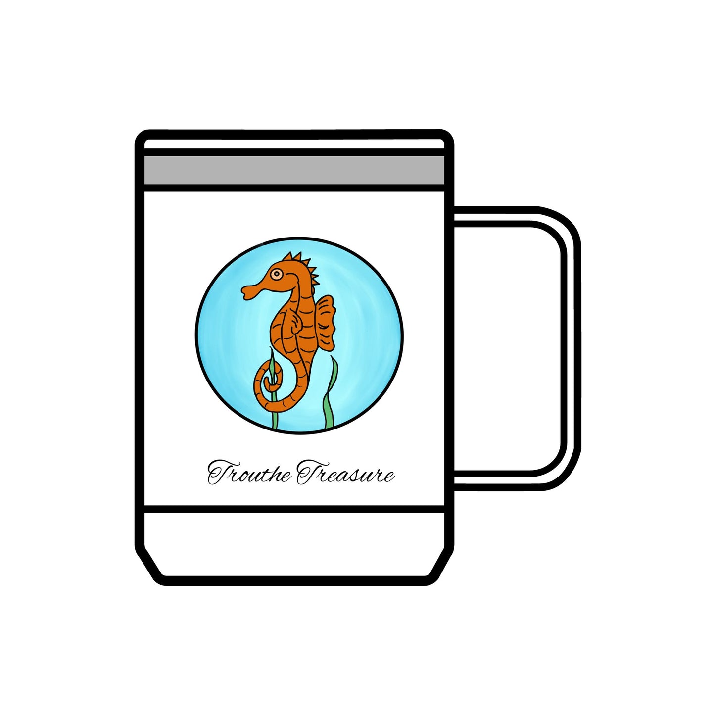 TT Seahorse - Coffee Mug Tumbler, 15oz