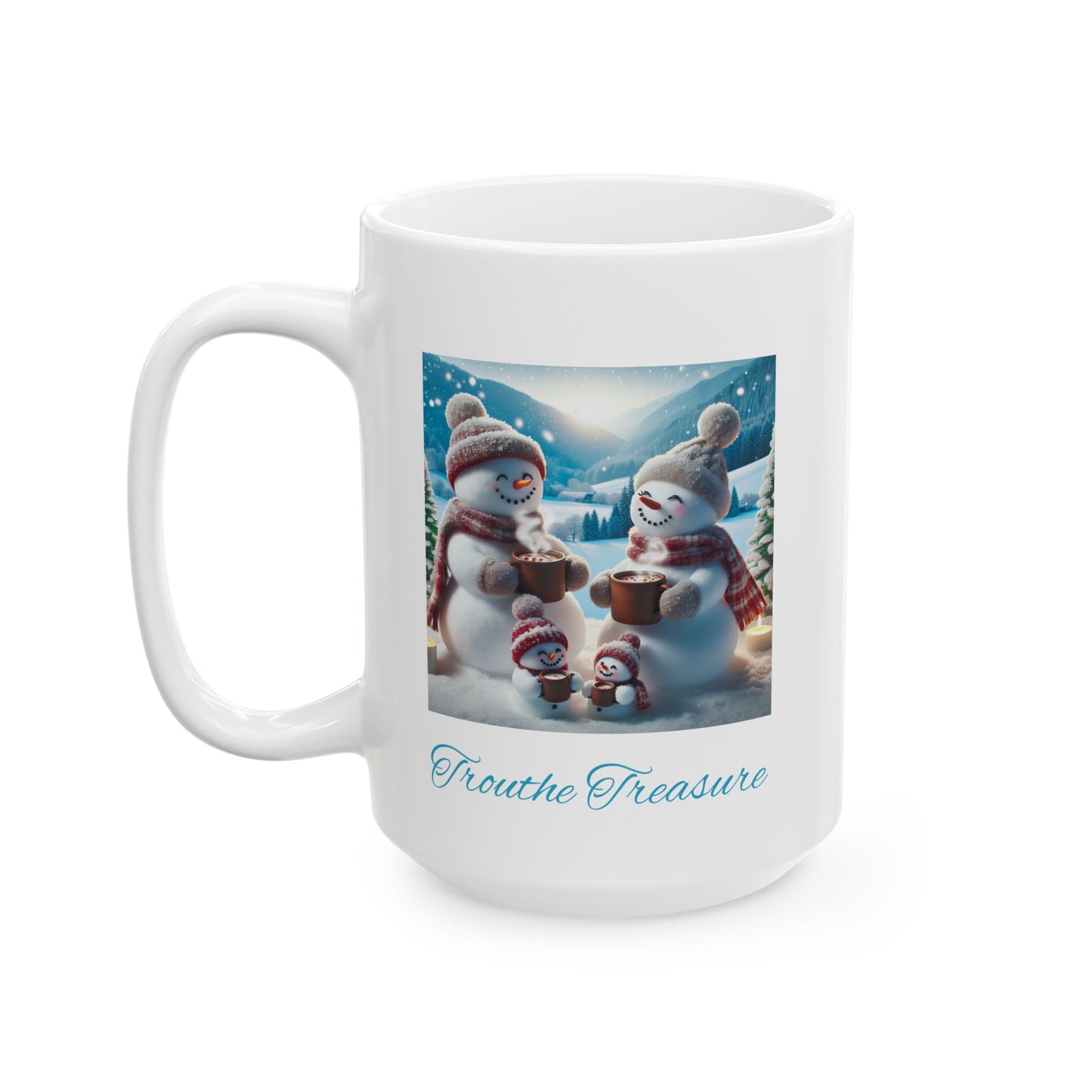 TT Snowman Family (W) - Ceramic Mug, (11oz, 15oz)