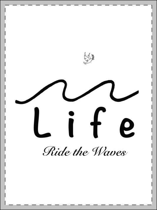 Life’s waves - Framed Poster, Multi-Color