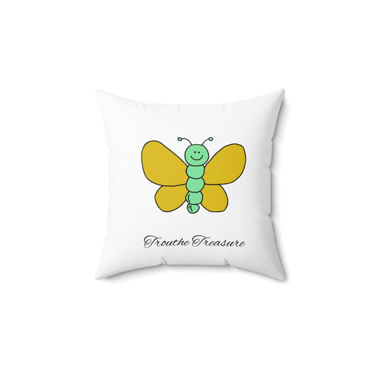 Butterfly - Spun Polyester Square Pillow