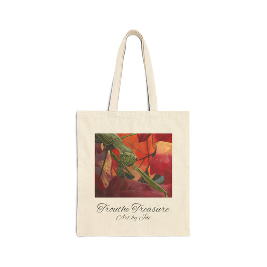 Praying Mantis - Cotton Canvas Tote Bag (dual sides)