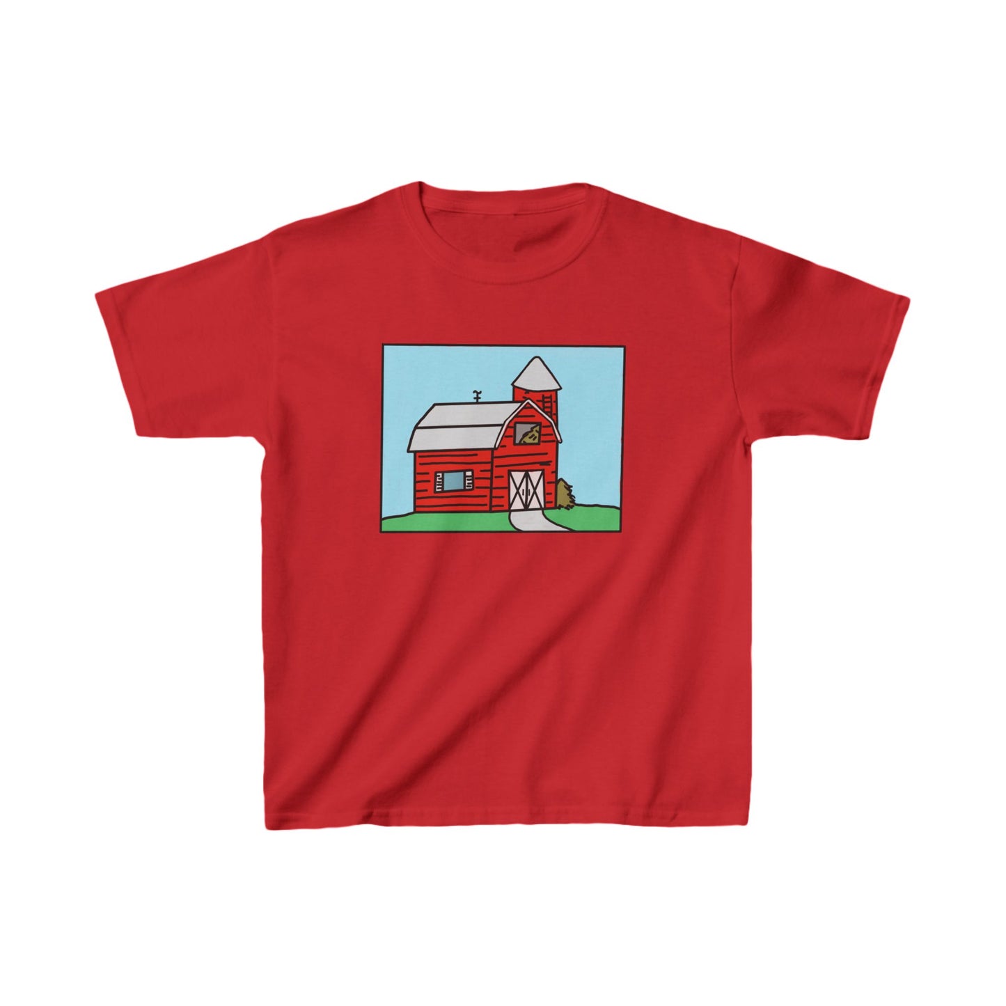 Red barn - Kids Heavy Cotton™ Tee