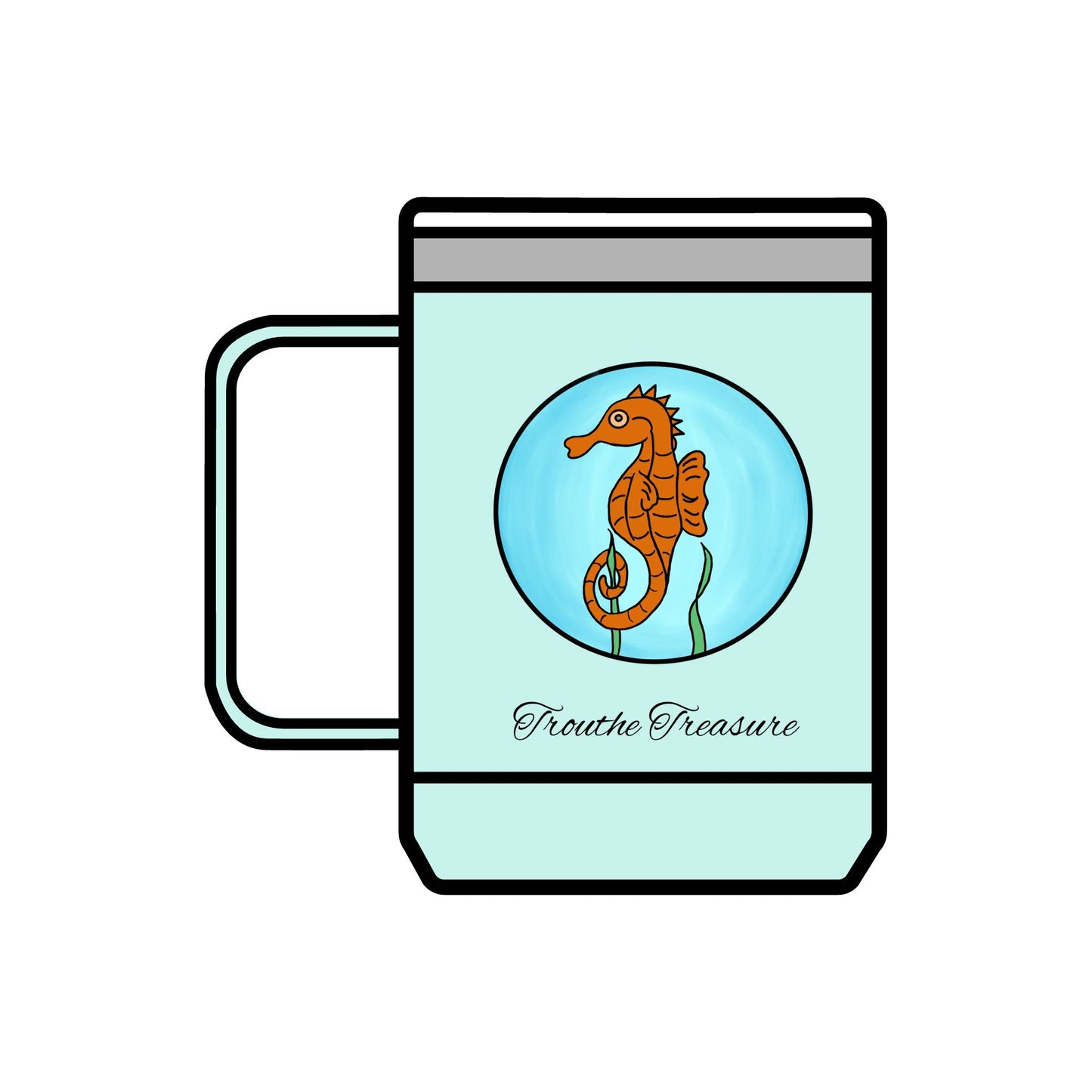 TT Seahorse - Coffee Mug Tumbler, 15oz