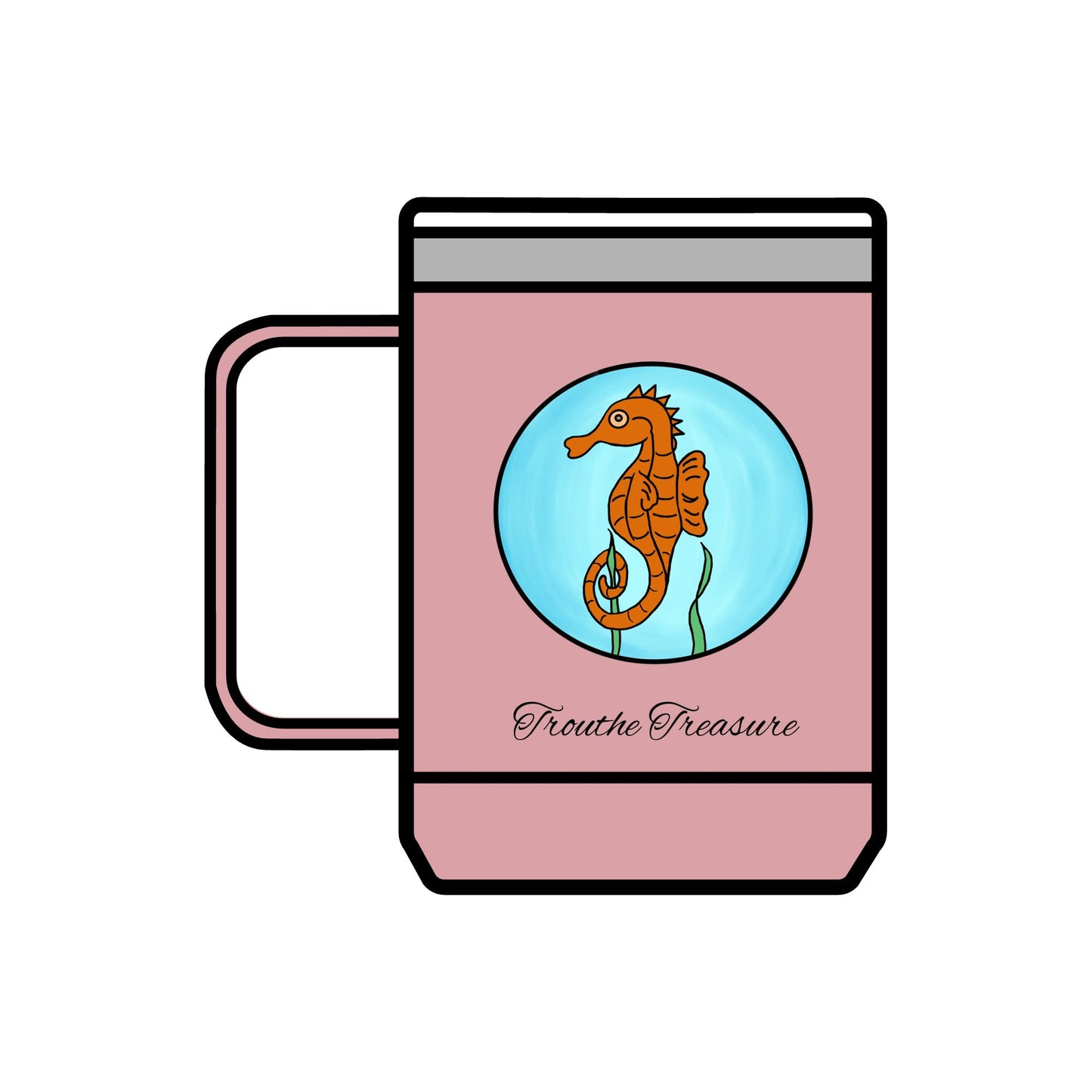 TT Seahorse - Coffee Mug Tumbler, 15oz