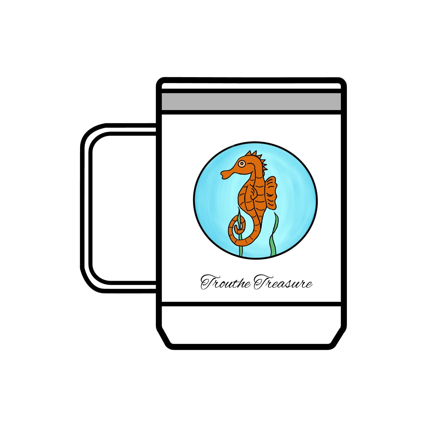 TT Seahorse - Coffee Mug Tumbler, 15oz