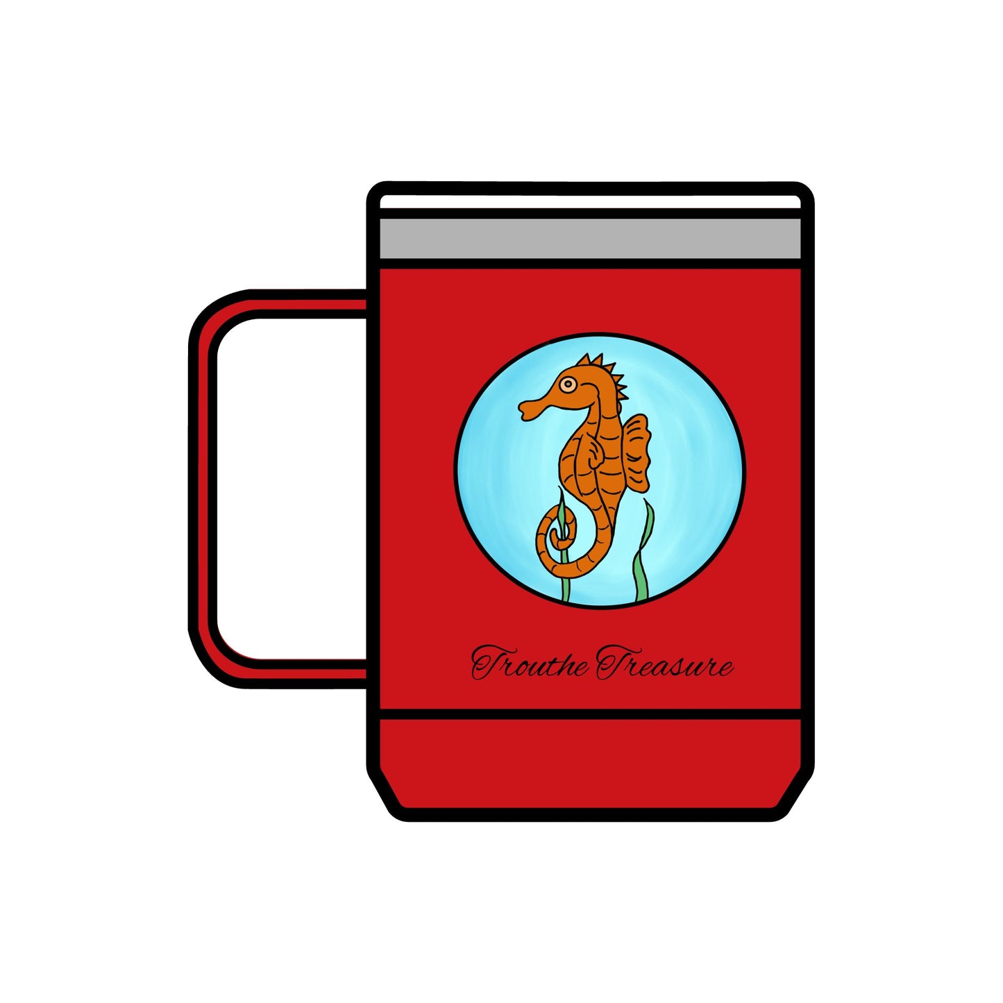 TT Seahorse - Coffee Mug Tumbler, 15oz