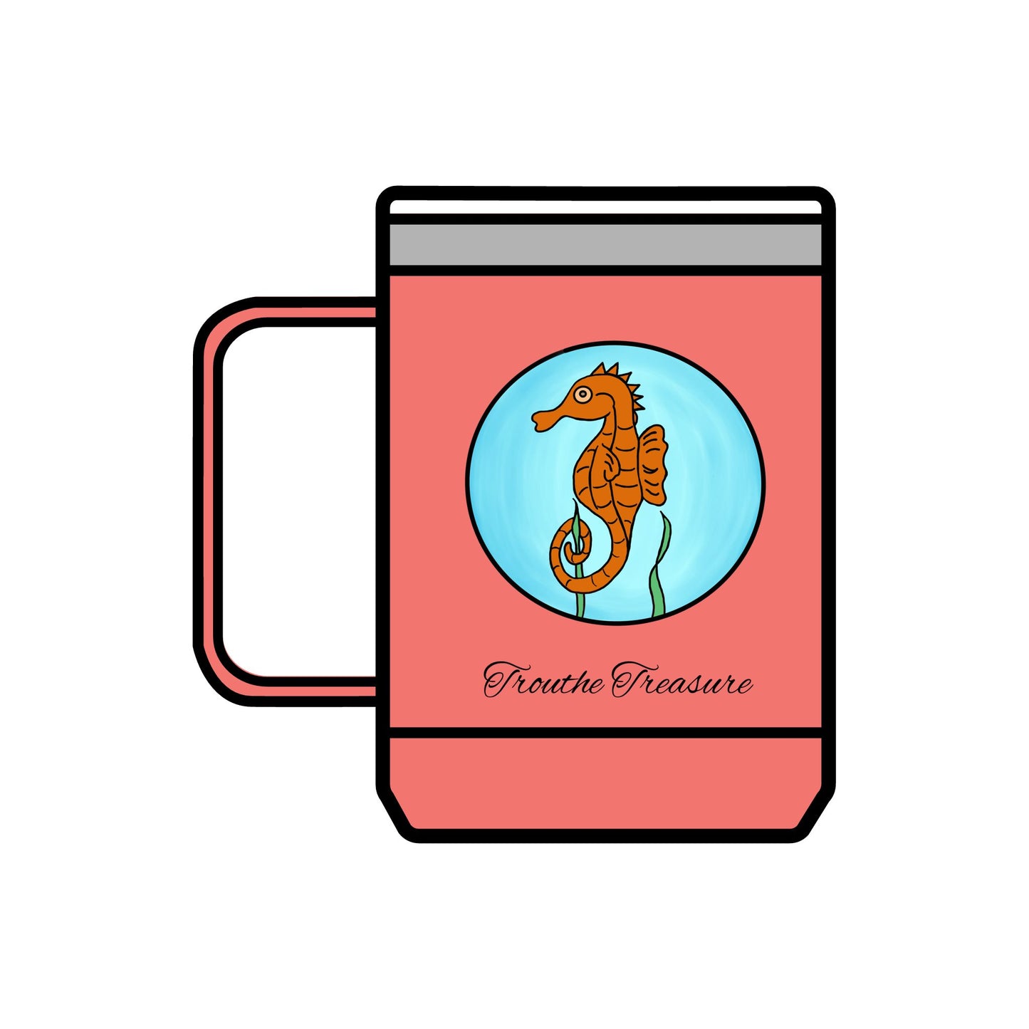 TT Seahorse - Coffee Mug Tumbler, 15oz