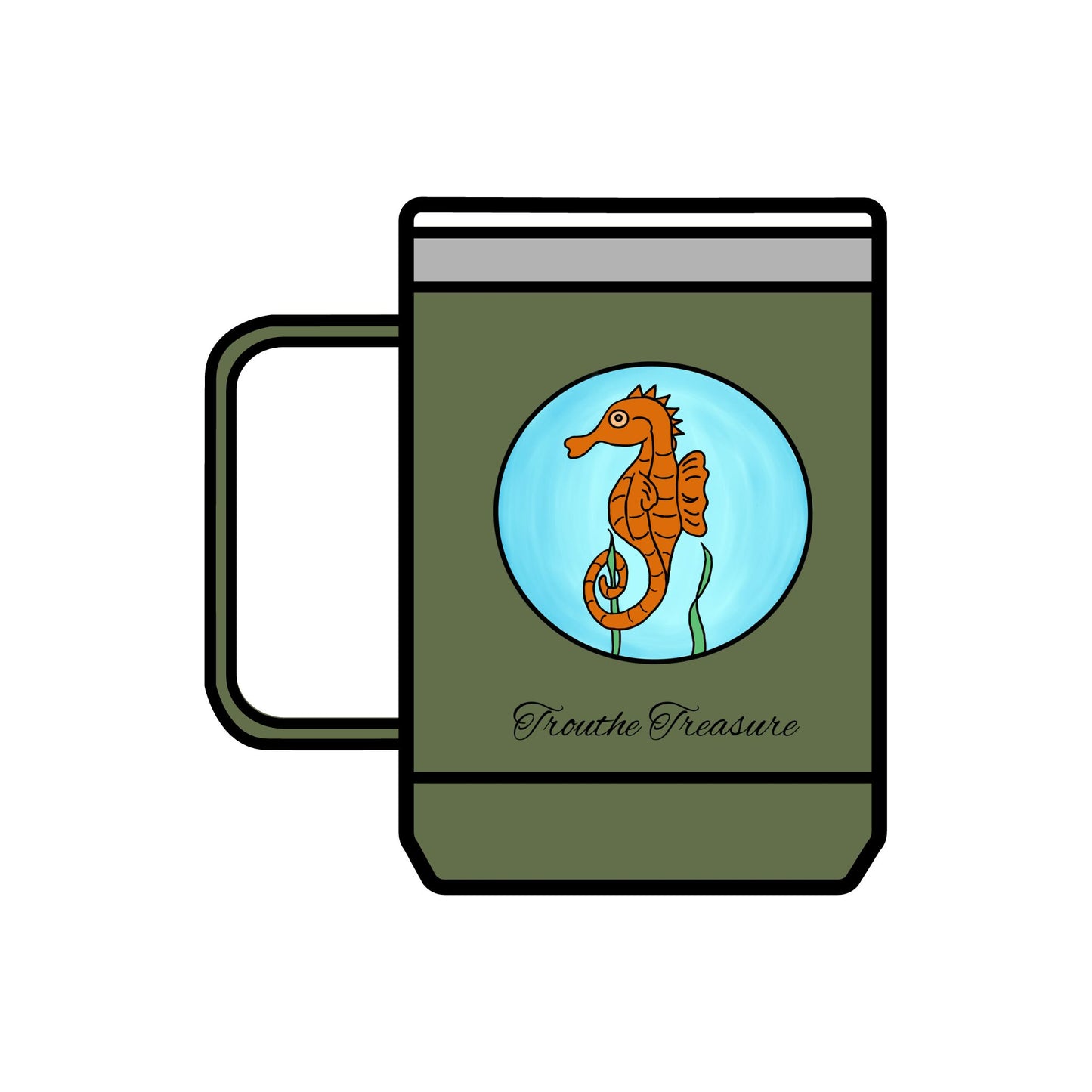 TT Seahorse - Coffee Mug Tumbler, 15oz