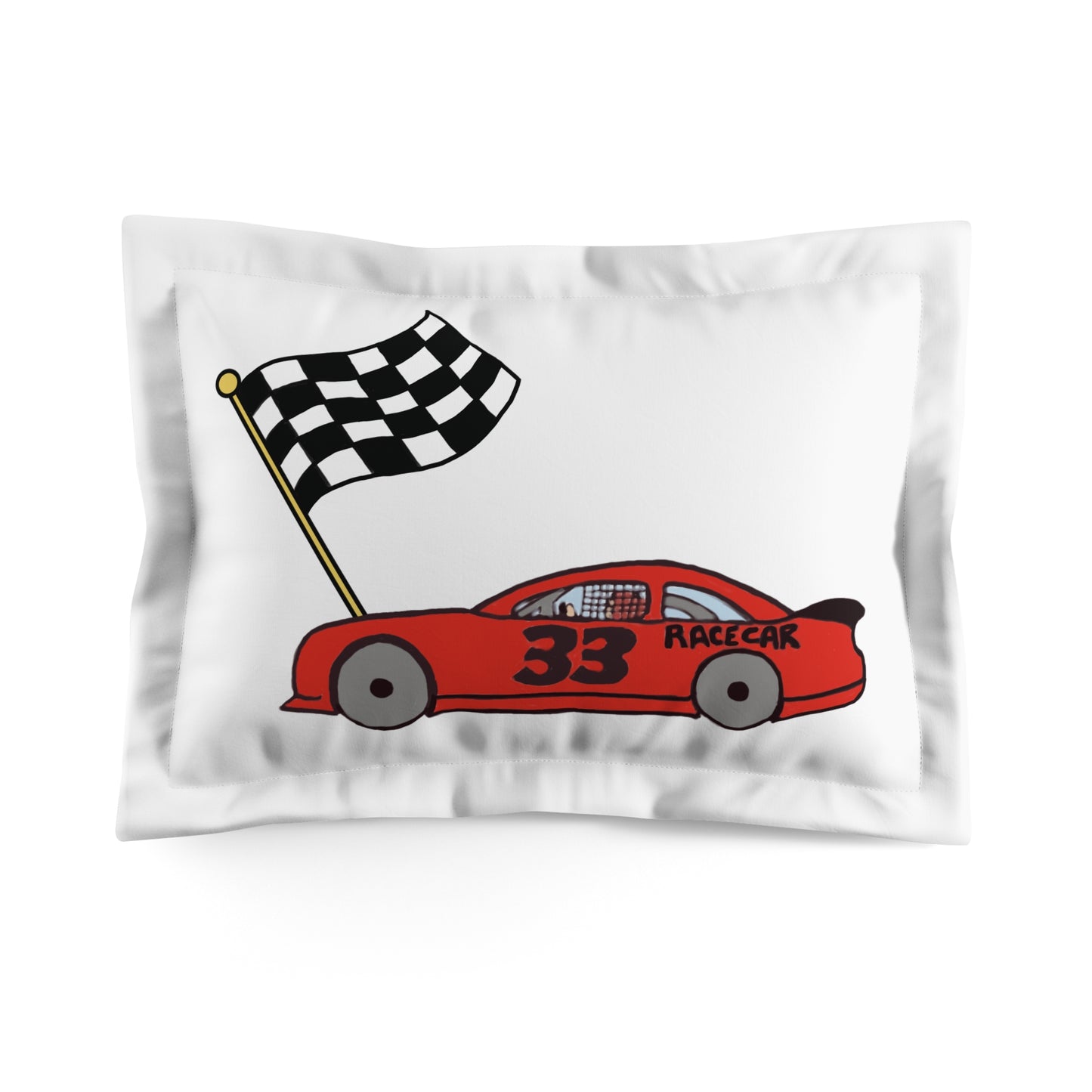 Race car - Microfiber Pillow Sham