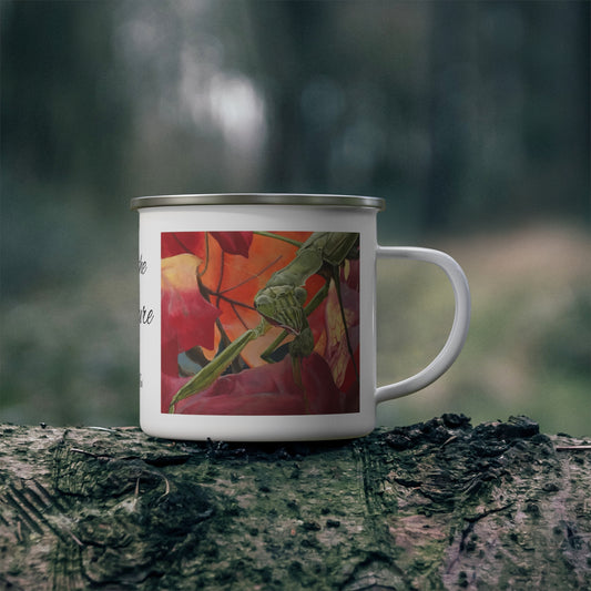 Praying Mantis - Enamel Camping Mug