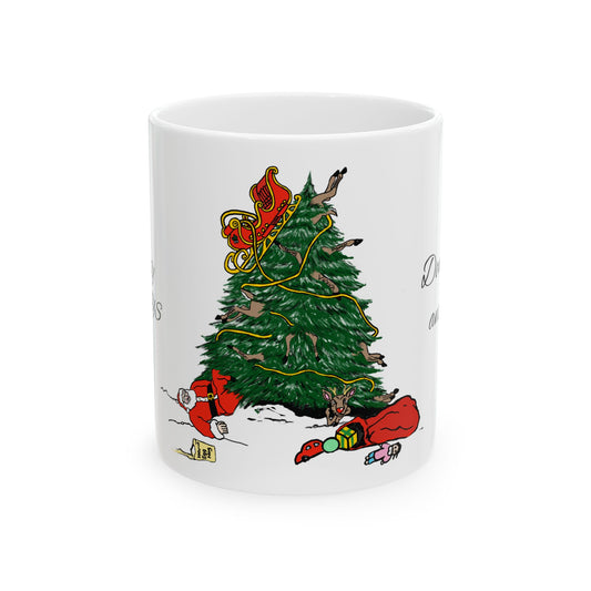 Santa 100 proof - Ceramic Mug, (11oz, 15oz)