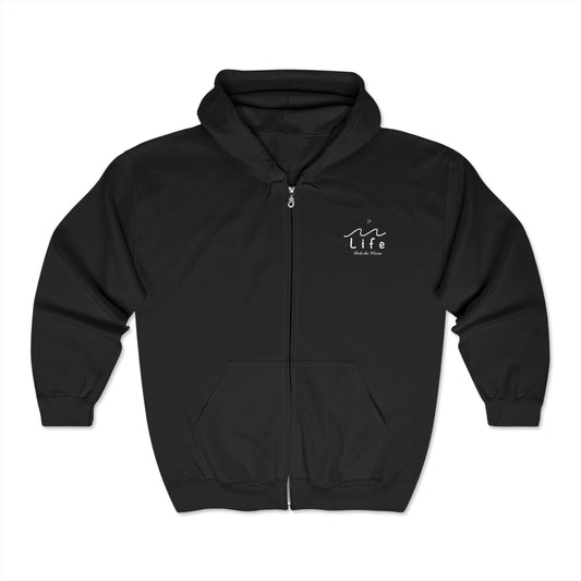 Life’s Waves - Unisex Heavy Blend™ Full Zip Hooded Sweatshirt