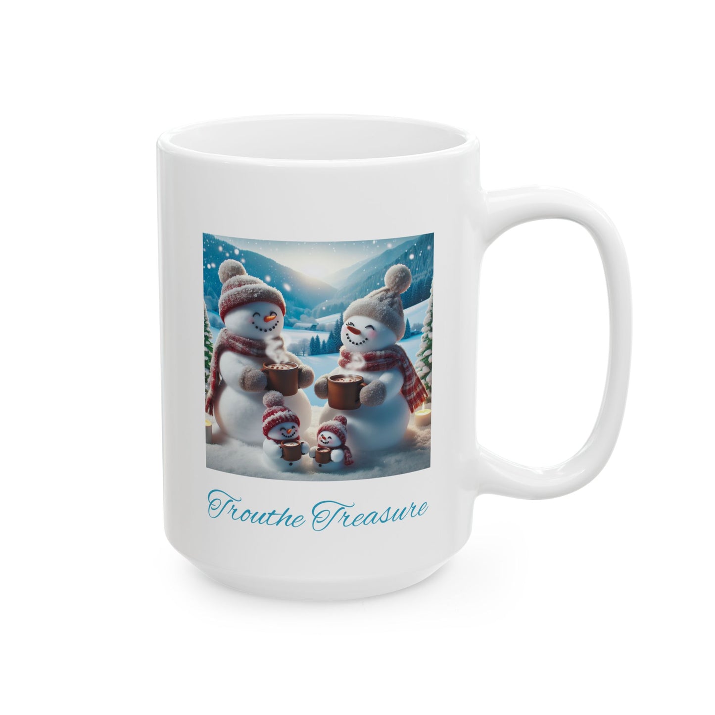 TT Snowman Family (W) - Ceramic Mug, (11oz, 15oz)