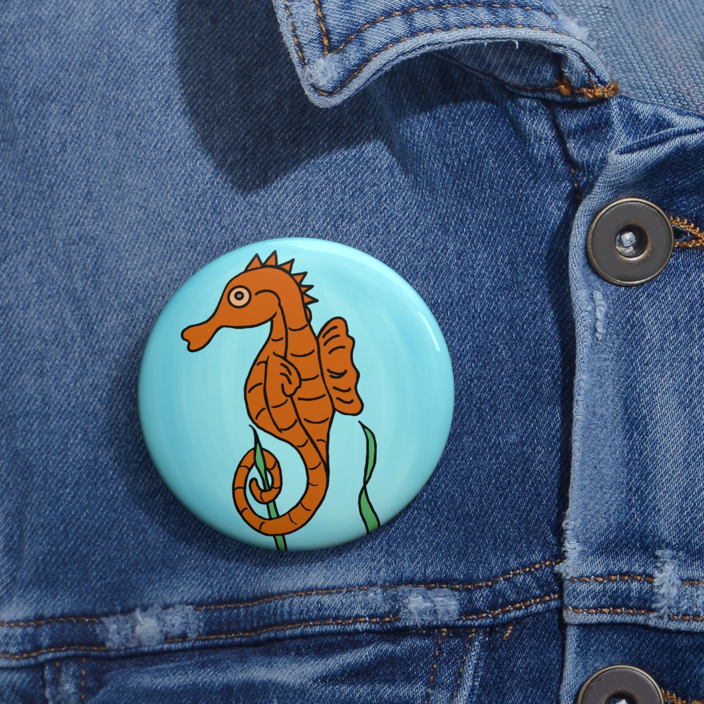 Seahorse - Custom Pin Buttons