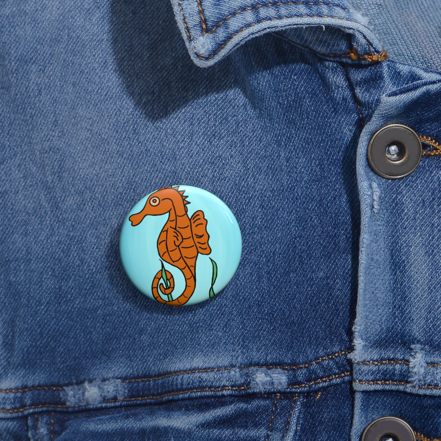 Seahorse - Custom Pin Buttons