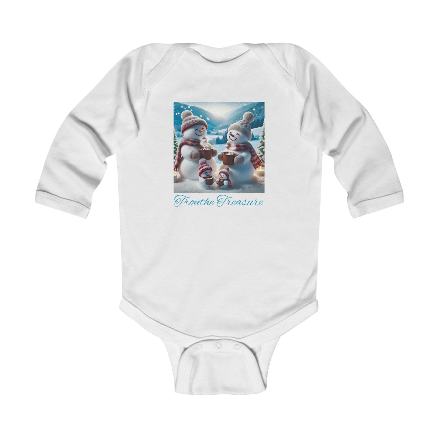 TT Snowman -Infant Long Sleeve Bodysuit