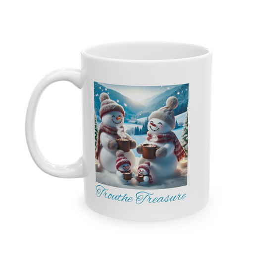 TT Snowman Family (W) - Ceramic Mug, (11oz, 15oz)