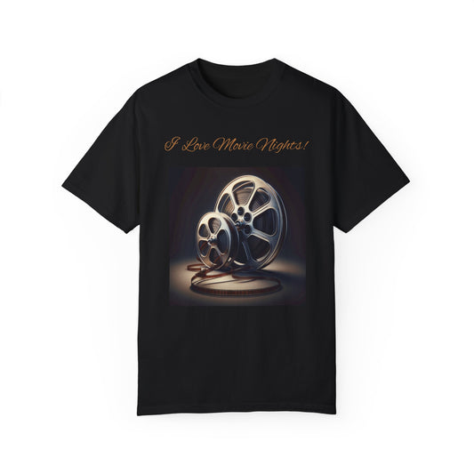 Movie Nights - Unisex Garment-Dyed T-shirt