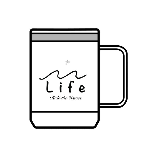 Life’s Waves - Coffee Mug Tumbler, 15oz