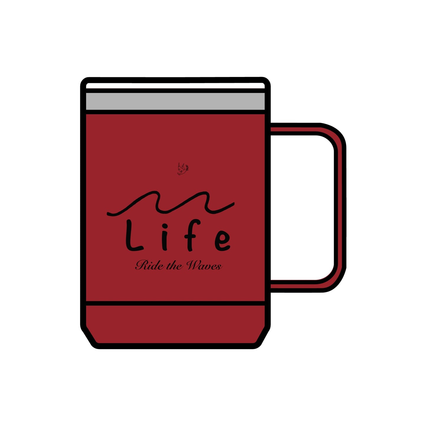 Life’s Waves - Coffee Mug Tumbler, 15oz