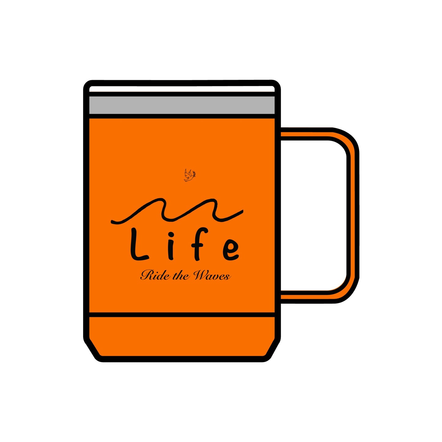 Life’s Waves - Coffee Mug Tumbler, 15oz