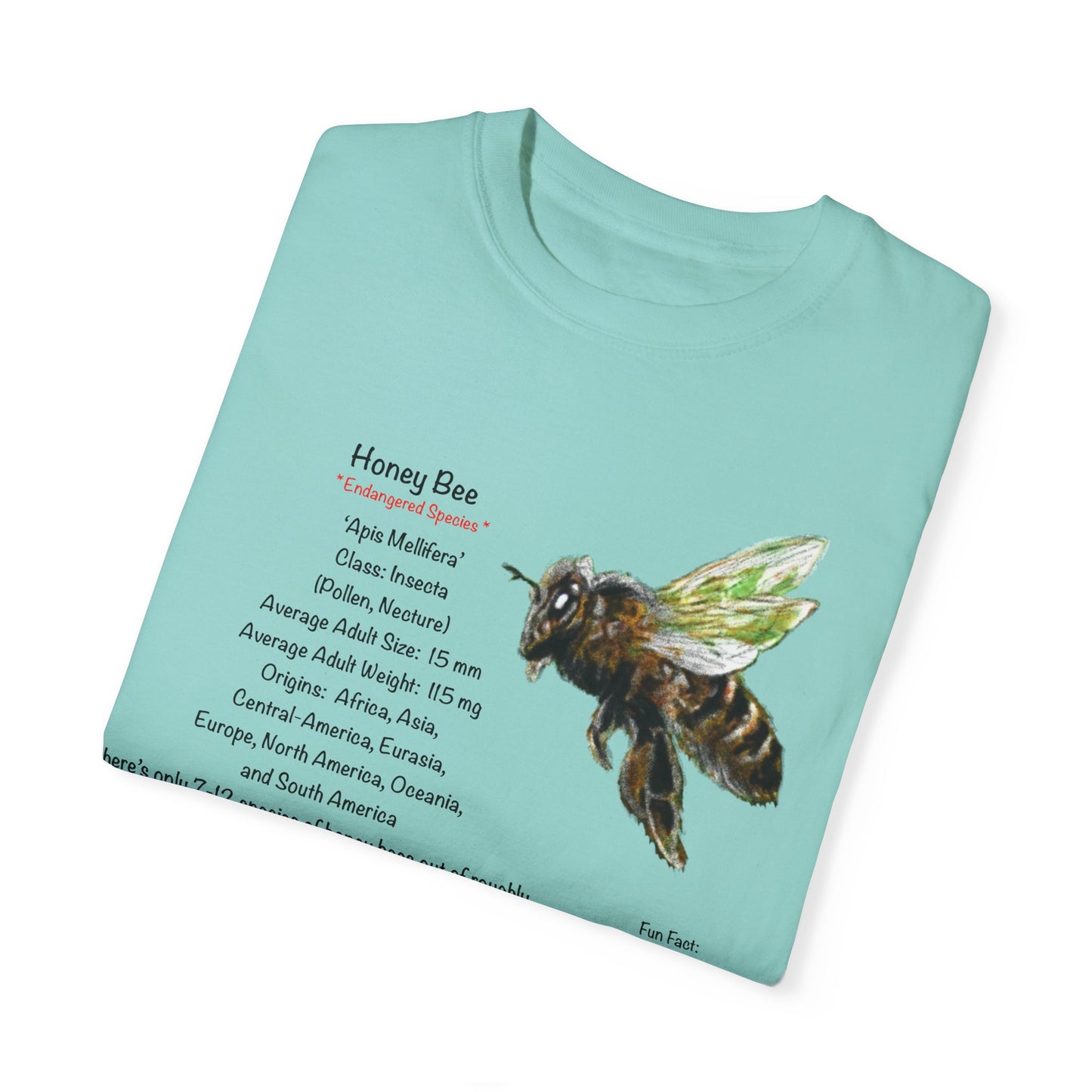 Endangered Honey Bee - Unisex Garment-Dyed T-shirt