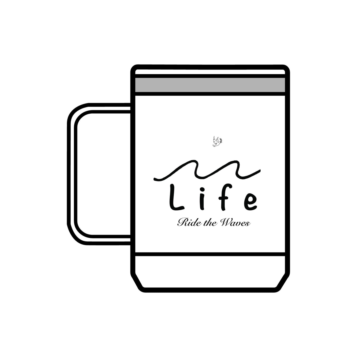 Life’s Waves - Coffee Mug Tumbler, 15oz