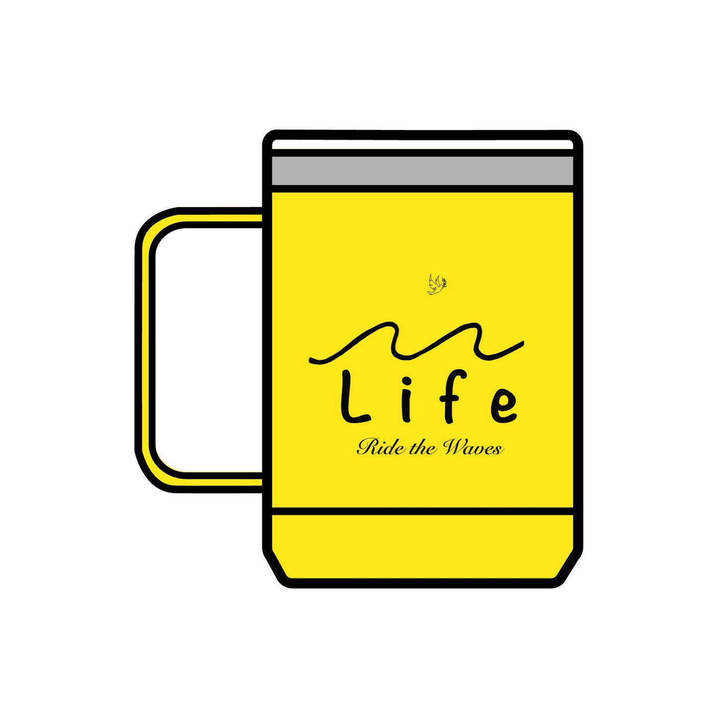 Life’s Waves - Coffee Mug Tumbler, 15oz