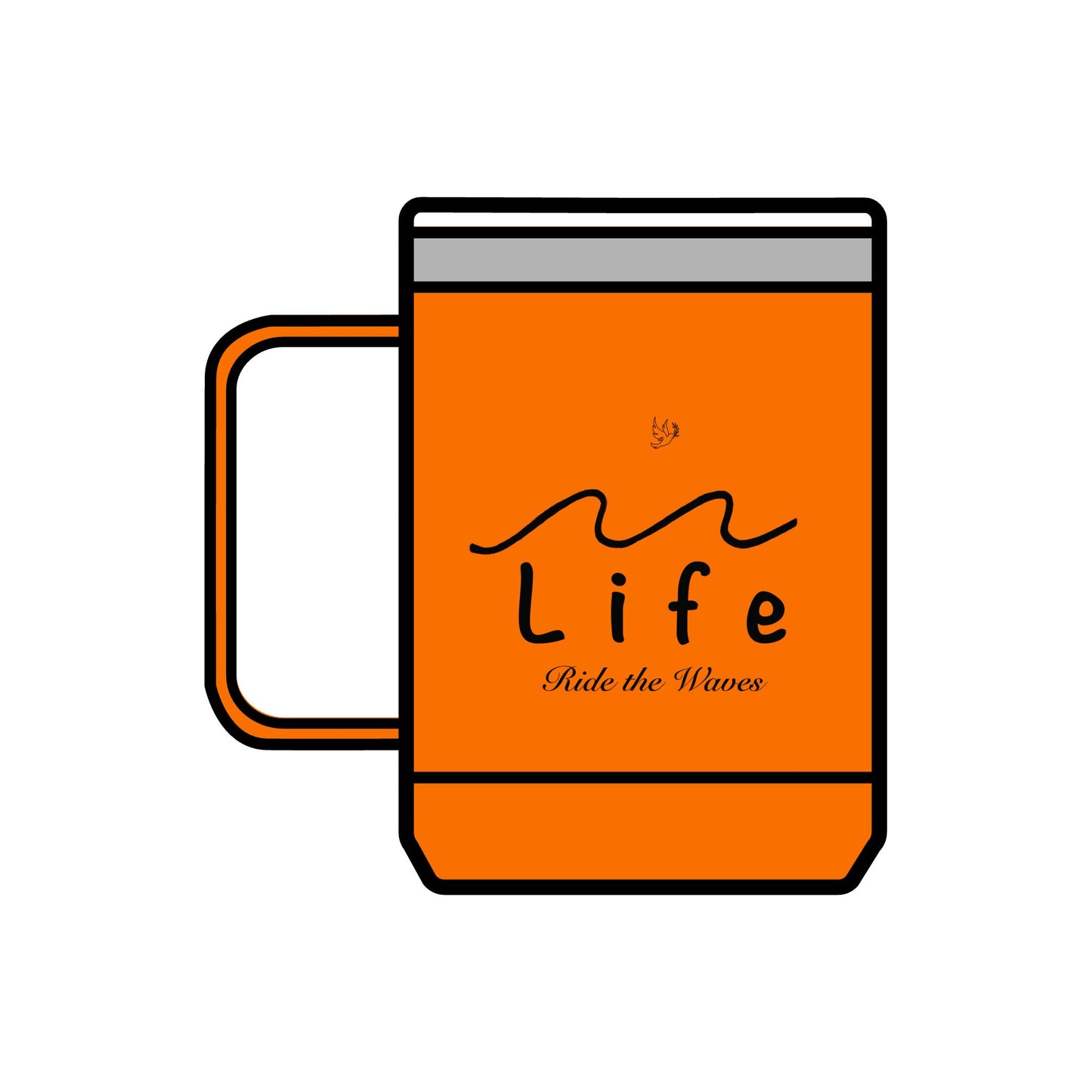 Life’s Waves - Coffee Mug Tumbler, 15oz