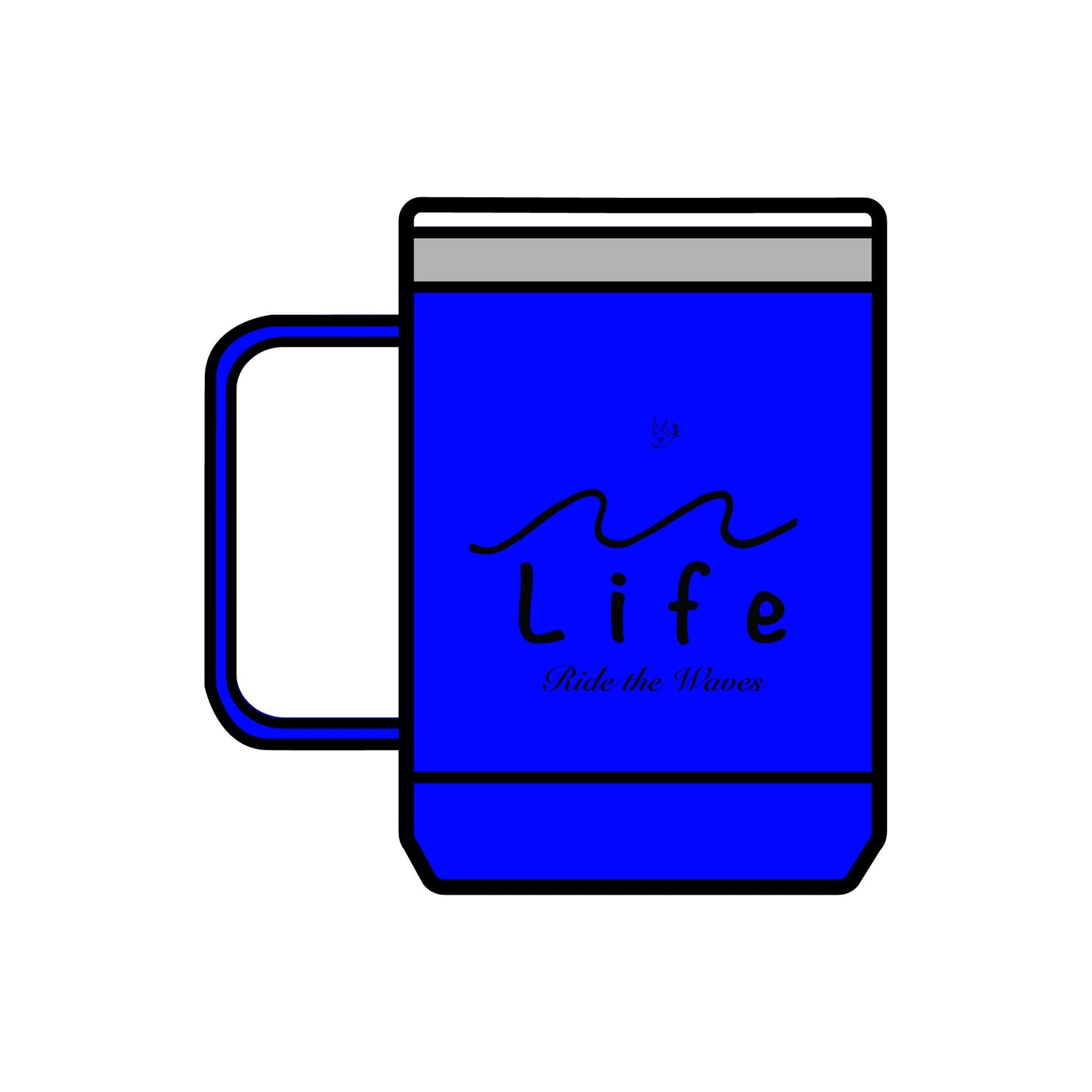 Life’s Waves - Coffee Mug Tumbler, 15oz