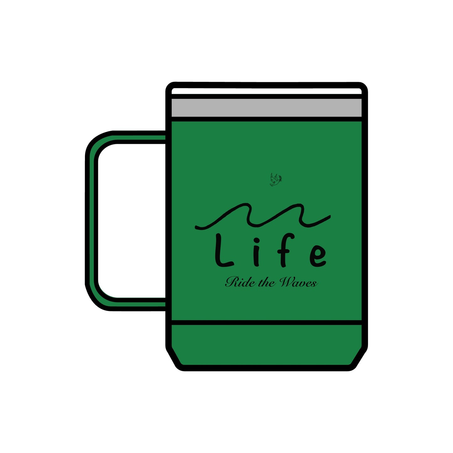 Life’s Waves - Coffee Mug Tumbler, 15oz